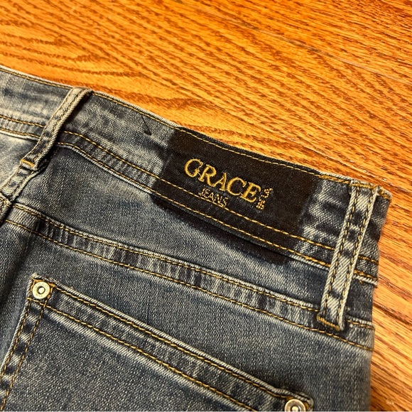 GRACE in LA JEANS Zipper Leg Women’s size 27 Skinny Jeans - Picture 9 of 9